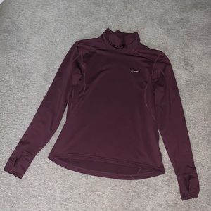 Maroon Nike pull over sweatshirt